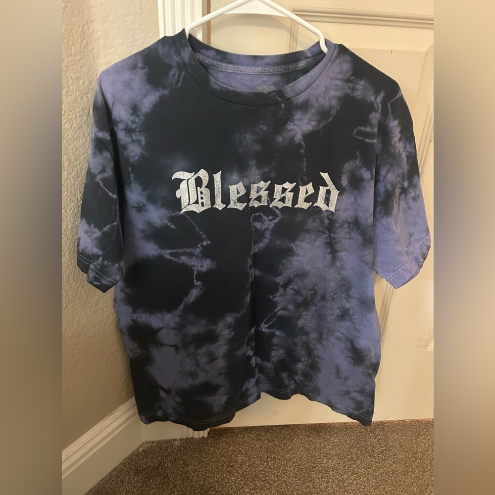 Tie-dye blessed shirt